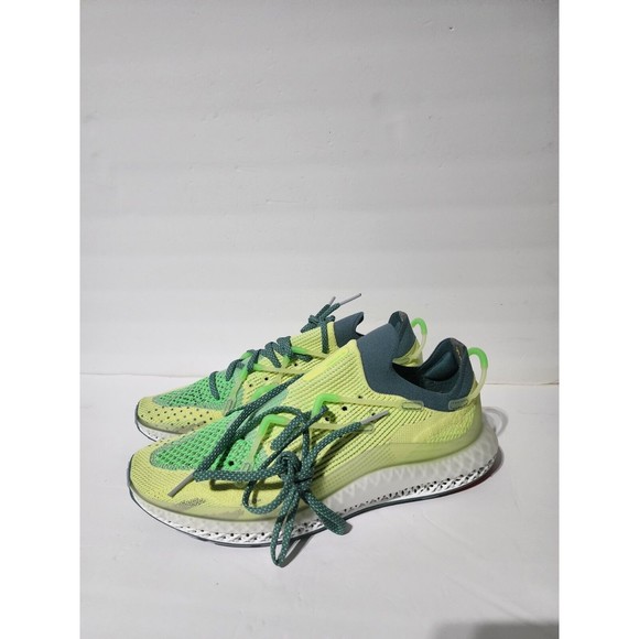 Adidas 4D Fusio ‘Semi Frozen Yellow’ FY3603 Primeknit Running Shoes Mens 10.5 - Picture 1 of 8